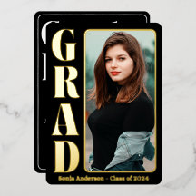 Black 1 Photo Modern Grad Party