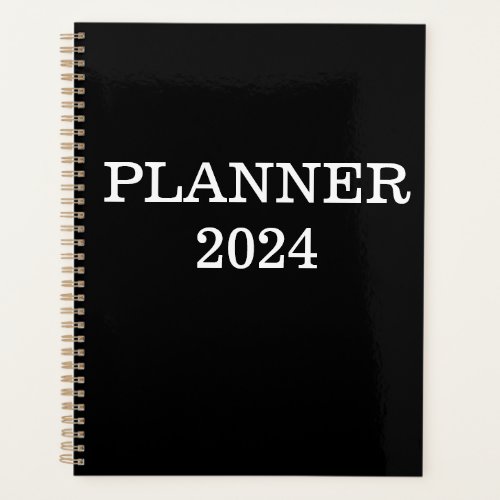 Black 2024 Planner