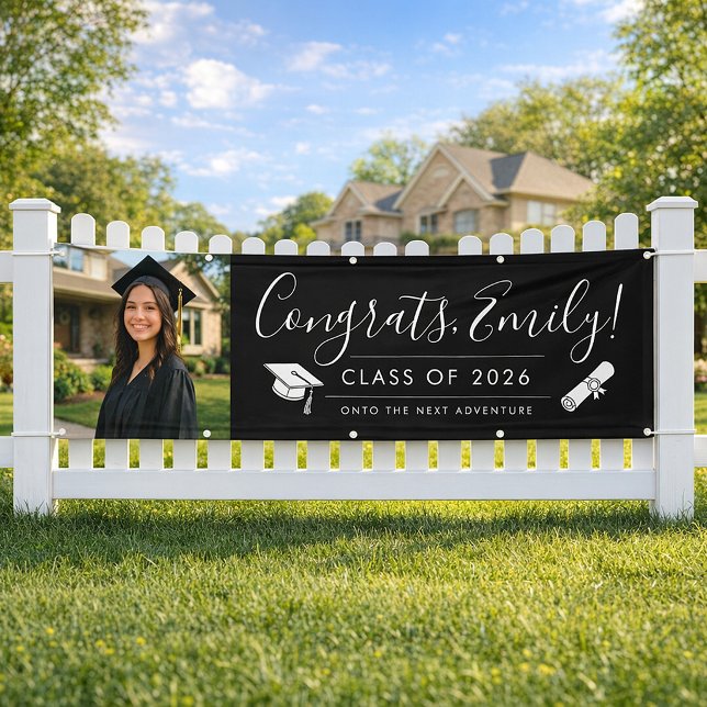 BLACK 2026 | Graduation Banner with Photo (Creator Uploaded)