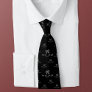 Black 2 sided Logo Business Brand Employee Staff Neck Tie
