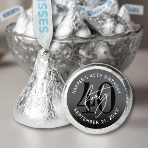 Black 40th Birthday Hershey®'s Kisses®