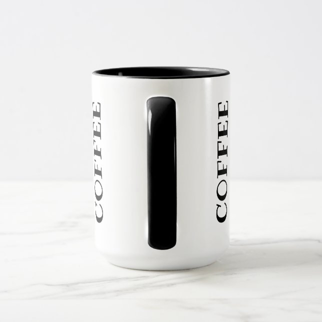 Black 444 ml  Combo Mug (Handle)