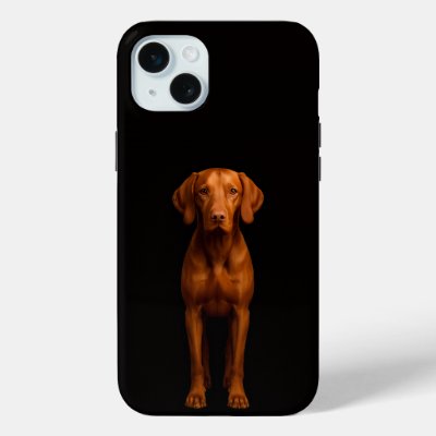 Black 4 Luxe, Agile Vizsla Dog iPhone 15 Plus iPhone 15 Plus Case