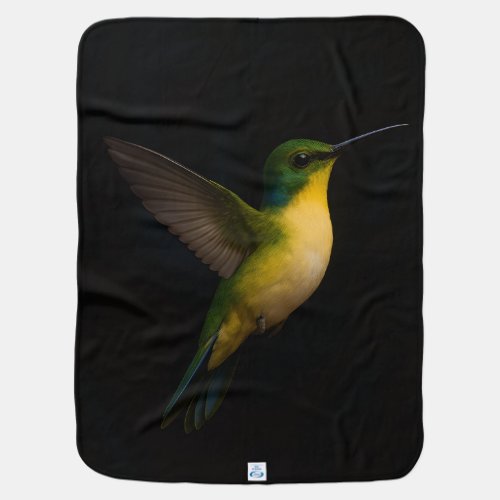 Black 4 Luxe baby blanket with Flying Bird