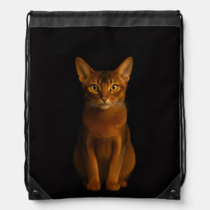 Black 4 Luxe backpack, Abyssinian Beauty Drawstring Bag