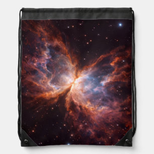 Black 4 Luxe backpack, Butterfly Nebula Drawstring Bag