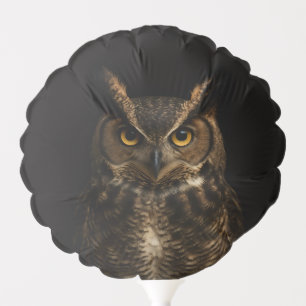 Black 4 Luxe balloon with Golden Eye Owl
