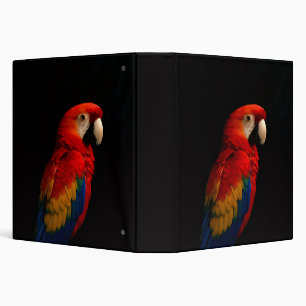 Black 4 Luxe Binder with Scarlet Parrot