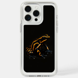 Black 4 Luxe, Black Orange Tropical Frog iPhone 15 Pro Max Case