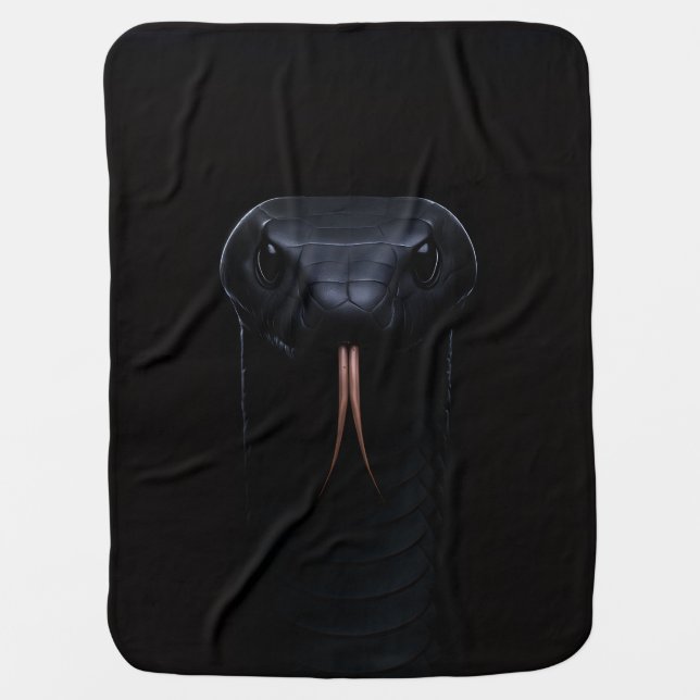 Black 4 Luxe blanket with Black Mamba (Front)