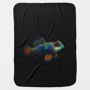 Black 4 Luxe blanket with Dragonet Mandarin