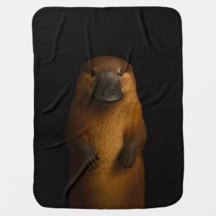 Black 4 Luxe blanket with Elegant Platypus