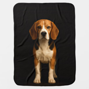 Black 4 Luxe blanket with Kind Beagle