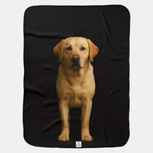 Black 4 Luxe blanket with Minimalist Labrador