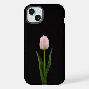 Black 4 Luxe, Blush Pink Tulip iPhone 15 Plus Case