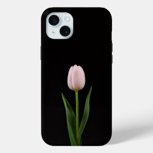Black 4 Luxe, Blush Pink Tulip iPhone 15 Plus iPhone 15 Plus Case