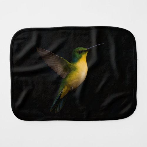 Black 4 Luxe burp cloth with Flying Bird
