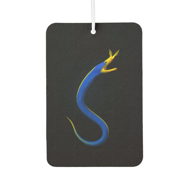 Black 4 Luxe Car Air Fresheners, Blue Ribbon Eel Air Freshener (Front)