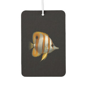 Black 4 Luxe Car Air Fresheners, Butterflyfish Air Freshener