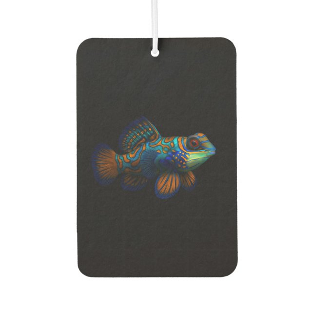 Black 4 Luxe Car Air Fresheners, Dragonet Mandarin Air Freshener (Front)
