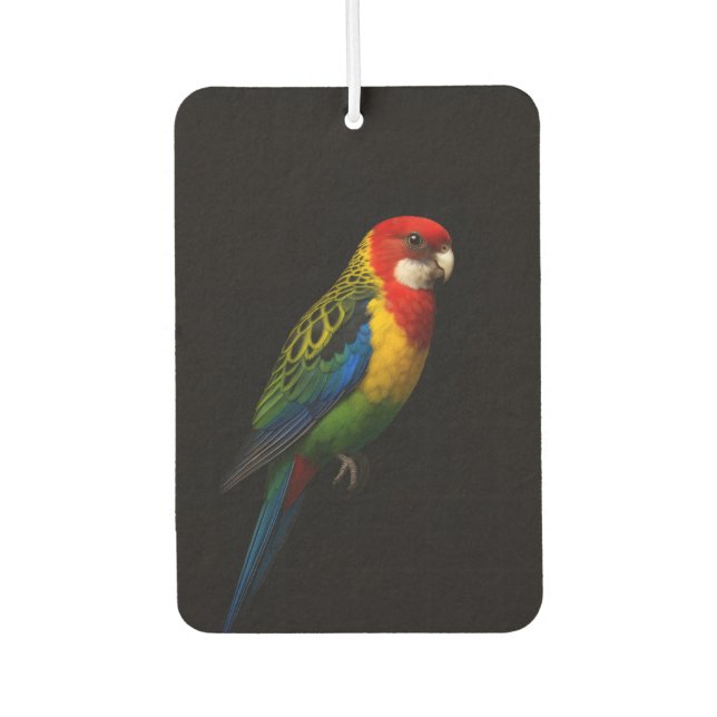 Black 4 Luxe Car Air Fresheners, Eastern Rosella Freshener (Front)