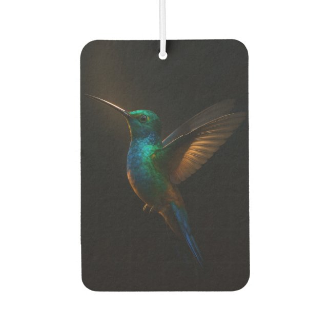 Black 4 Luxe Car Air Fresheners, Flying Bird Air Freshener (Front)