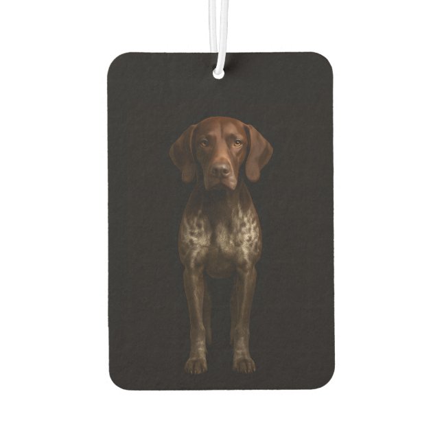 Black 4 Luxe Car Air Fresheners, German Pointer Air Freshener (Back)