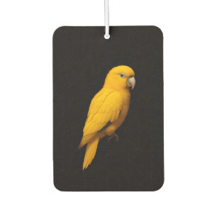 Black 4 Luxe Car Air Fresheners, Golden Parakeet Air Freshener