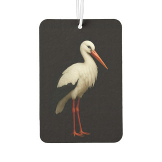 Black 4 Luxe Car Air Fresheners, Graceful Stork Air Freshener