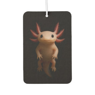 Black 4 Luxe Car Air Fresheners, Mexican Axolotl Air Freshener