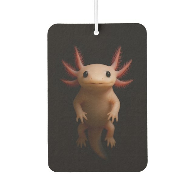 Black 4 Luxe Car Air Fresheners, Mexican Axolotl Air Freshener (Front)