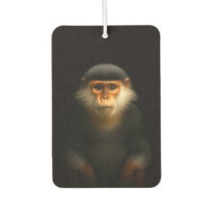 Black 4 Luxe Car Air Fresheners, Red Douc Langur Air Freshener