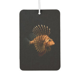 Black 4 Luxe Car Air Fresheners, Red Lionfish Air Freshener
