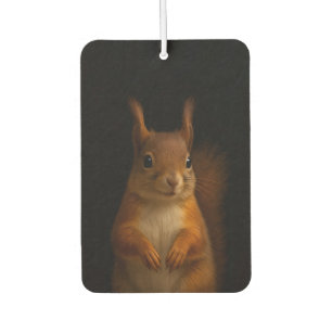 Black 4 Luxe Car Air Fresheners, Red Squirrel Air Freshener