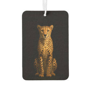 Black 4 Luxe Car Air Fresheners, Sleek Cheetah Air Freshener
