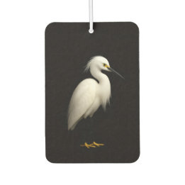 Black 4 Luxe Car Air Fresheners, Snowy Egret Air Freshener