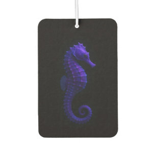 Black 4 Luxe Car Air Fresheners, Violet Seahorse Air Freshener