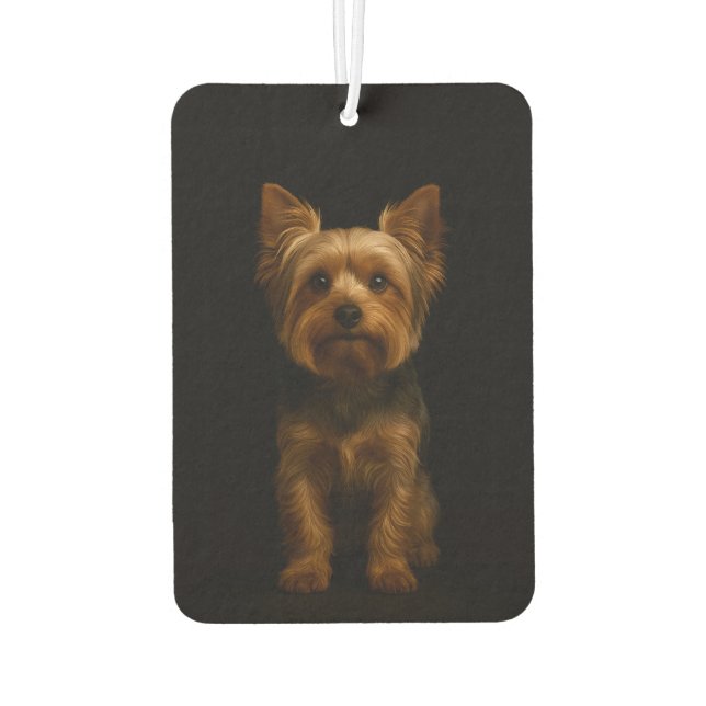 Black 4 Luxe Car Air Fresheners Yorkshire Terrier (Back)