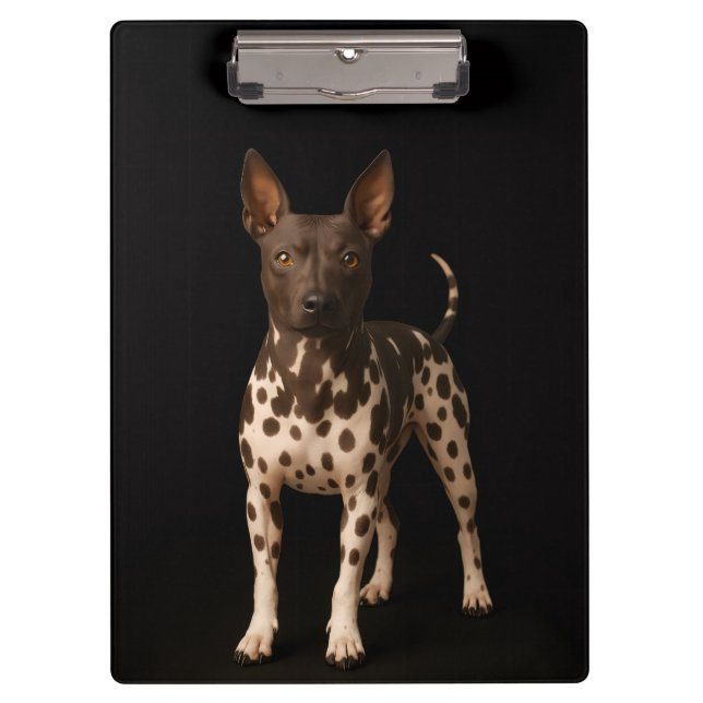 Black 4 Luxe Clipboard, Hairless Terrier Dog Clipboard (Front)
