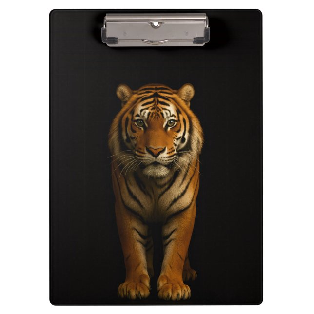 Black 4 Luxe Clipboard, Noble Tiger Clipboard (Front)
