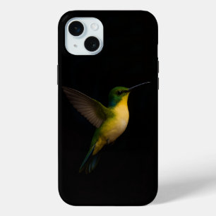 Black 4 Luxe, Flying Hummingbird iPhone 15 Plus Case