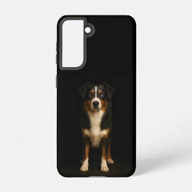 Black 4 Luxe  Galaxy S21 Case, Aussie Shepherd Samsung Galaxy Case (Back)