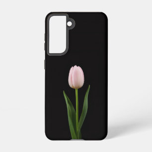 Black 4 Luxe Galaxy S21 Case, Blush Pink Tulip Samsung Galaxy S21 Case
