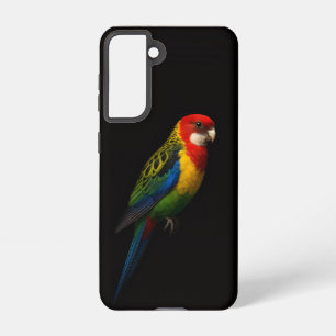 Black 4 Luxe Galaxy S21 Case, Eastern Rosella Samsung Galaxy S21 Case