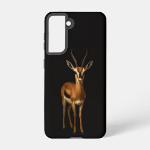 Black 4 Luxe Galaxy S21 Case, Elegant Gazella Samsung Galaxy S21 Case