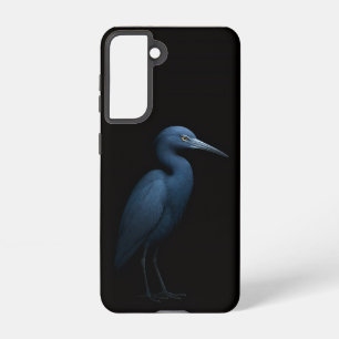Black 4 Luxe Galaxy S21 Case, Little Blue Heron Samsung Galaxy S21 Case