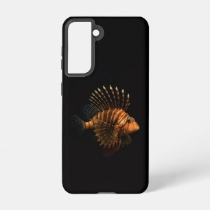 Black 4 Luxe Galaxy S21 Case, Red Lionfish Samsung Galaxy S21 Case