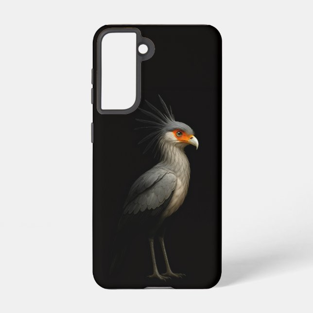 Black 4 Luxe  Galaxy S21 Case, Secretarybird Samsung Galaxy Case (Back)
