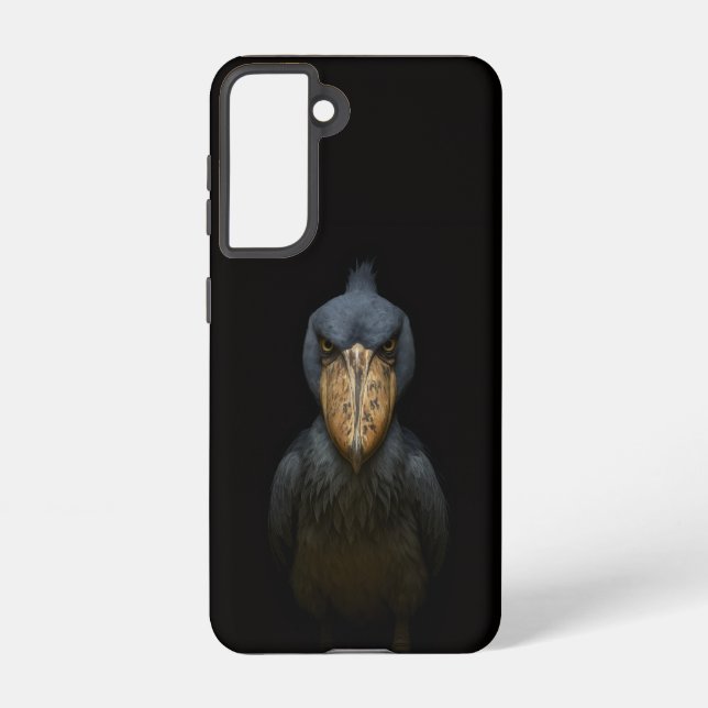 Black 4 Luxe  Galaxy S21 Case, Shoebill Bird Samsung Galaxy Case (Back)