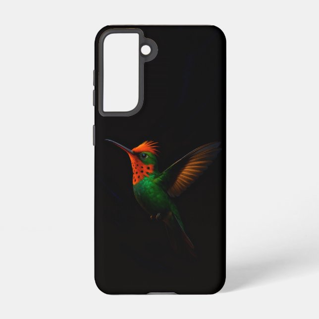 Black 4 Luxe Galaxy S21 Case, Tufted Coquette Samsung Galaxy Case (Back)